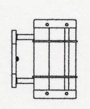 Arroyo Craftsman VS-9NRWO-BK - 9" valencia sconce - no roof