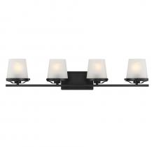 Lighting One US V6-L8-5250-4-BK - Klein 4-Light Bathroom Vanity Light in Matte Black