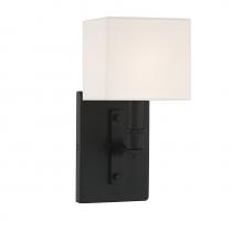 Lighting One US V6-L9-8550-1-89 - Collins 1-Light Wall Sconce in Matte Black