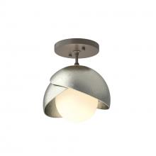 Hubbardton Forge 121377-SKT-07-85-GG0711 - Brooklyn 1-Light Double Shade Semi-Flush