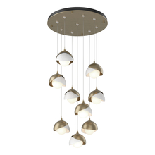 Hubbardton Forge 131105-SKT-STND-84-02-GG0711 - Brooklyn 9-Light Double Shade Pendant