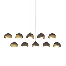 Hubbardton Forge 131205-SKT-LONG-05-86-GG0711 - Brooklyn 10-Light Double Shade Pendant