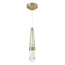 Hubbardton Forge 161040-SKT-STND-86-ZM0434 - Link Clear Glass Low Voltage Mini Pendant