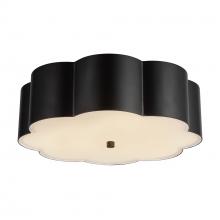 Alora Lighting FM603314MB - Blossom 14-in Matte Black Socket Flush Mount