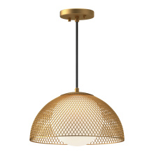 Alora Lighting PD402513GDOP - Haven 12-in Gold/Opal Matte Glass 1 Light Pendant
