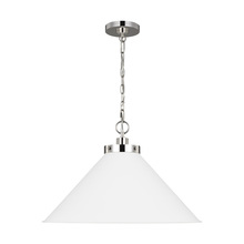 Visual Comfort & Co. Studio Collection CP1311MWTPN - Wellfleet Wide Cone Pendant