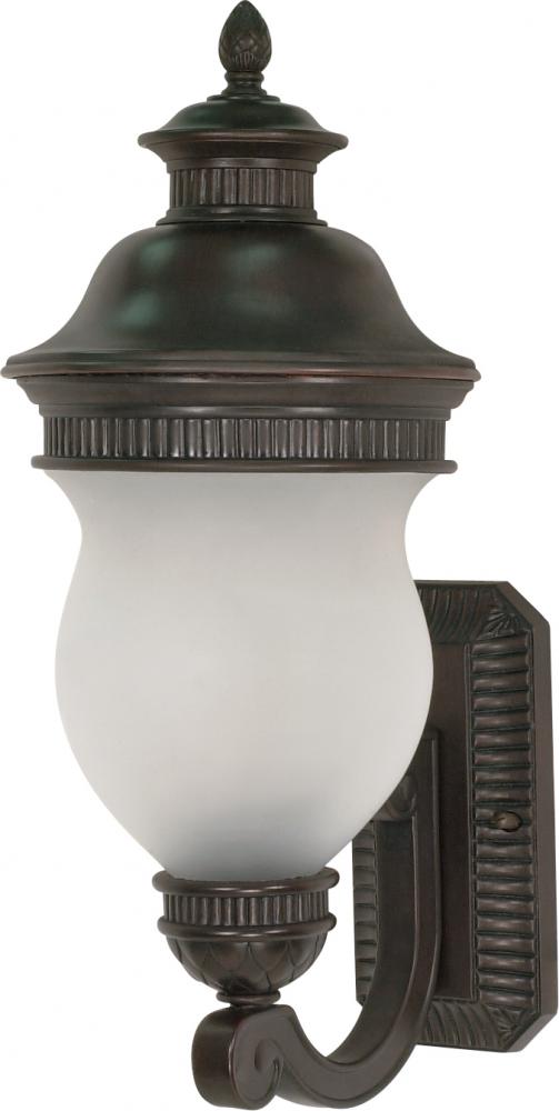 Luxor - 2 Light - 22" - Wall Lantern - Arm Up w/ Satin Frost Glass