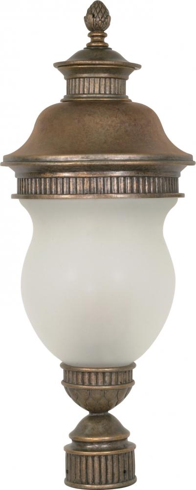 Luxor - 3 Light - 27" - Post Lantern - w/ Satin Frost Glass