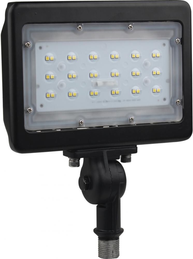 LED Medium Flood Light- 30W - 4000K - Bronze Finish - 100-277V