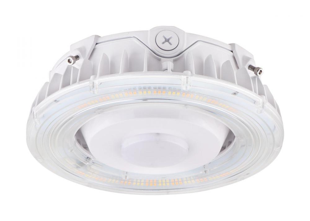 LED Canopy Fixture; 55 Watt; CCT Selectable; White Finish; 100-277 Volt