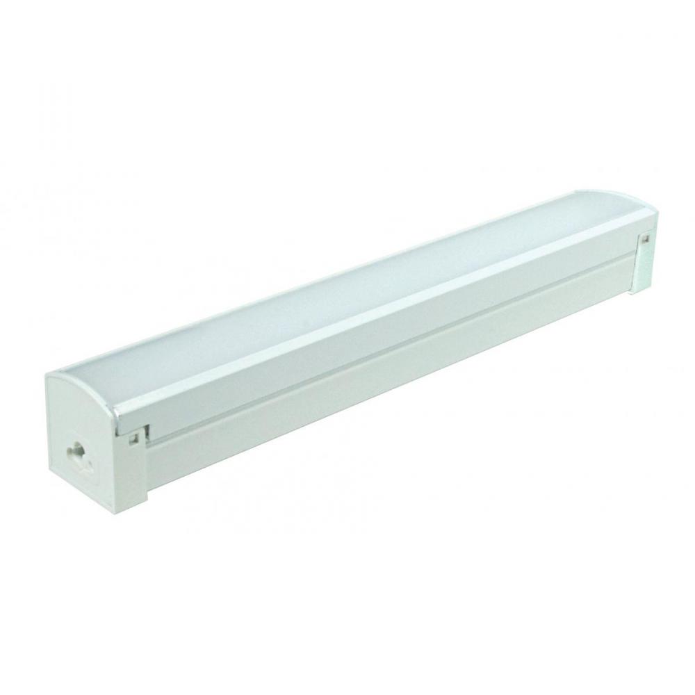 LED 1 ft.- Connectable Strip - 12W - 4000K - White Finish - 120V