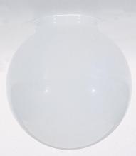 Nuvo 50/143 - Sprayed Glossy White Ball Shade; Diameter 6 inch; Fitter 3-1/4 inch