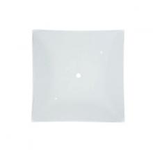 Nuvo 50/375 - 14 Inch Square Glass Lamp Shade; White Finish