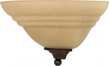 Nuvo 60/106 - 1-Light 13" Wall Sconce in Old Bronze Finish with Amber Water Glass