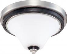 Nuvo 60/2457 - Keen ES; 1 Light; 11 in.; Flush Dome with Satin White Glass; Lamp Included