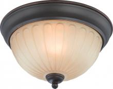 Nuvo 60/4231 - Carousel - 1 Light Flush Dome Fixture w/ Auburn Beige Glass