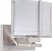 Nuvo 60/4472 - 1-Light Vanity Fixture in Brushed Nickel Finish with Slate Grey Shade