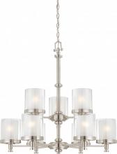 Nuvo 60/4649 - Decker - 9 Light Chandelier w/ Clear & Frosted Glass