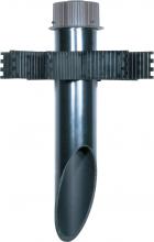 Nuvo 60/680 - 3" Diameter Mounting Post- PVC- Light Gray Finish