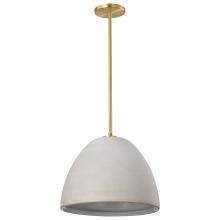 Nuvo 60/8003 - Collins; 14 Inch Mini Pendant; Ceramic with Gold Accents