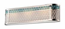 Nuvo 62/144 - Raindrop - LED Wall Sconce w/ Removable Aquamarine Insert - Polished Nickel