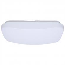 Nuvo 62/1857 - 14 Inch LED Cloud Fixture with Sensor; 17 Watts; 27K/30K/35K/40K/50K CCT Selectable; Square Shape;