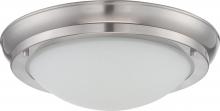 Nuvo 62/514 - Poke - Medium LED Flush Fixture with Satin White Glass