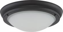 Nuvo 62/515 - Poke - Medium LED Flush Fixture with Satin White Glass