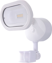 Nuvo 65/106 - LED Security Light; Single Head; Motion Sensor Included; White Finish; 4000K; 1200 Lumens