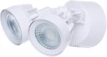 Nuvo 65/207 - LED Security Light; Dual Head; White Finish; 3000K