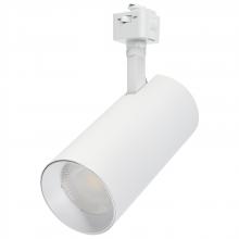 Nuvo TH5021 - 30 Watt LED Track Head; 36 Degree Beam Spread; J-Style Track; 5 CCT Selectable; Matte White Finish