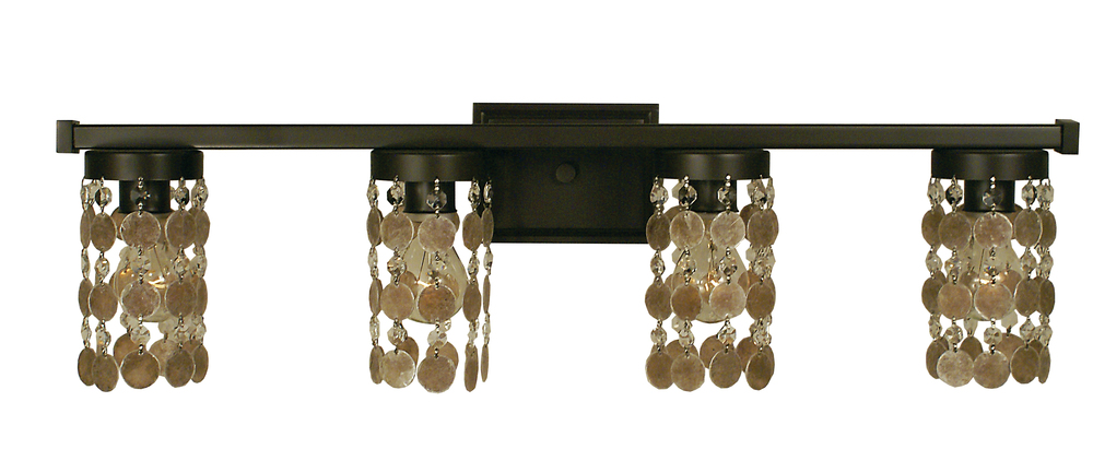 4-Light Brushed Nickel Naomi Sconce