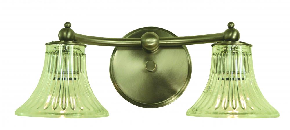 2-Light Polished Nickel Bella Sconce