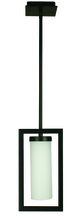 Framburg 1196 MBLACK - 1-Light Matte Black Theorem Pendant