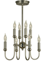 Framburg 4794 AB/MBLACK - 8-Light Antique Brass/Matte Black Nicole Chandelier