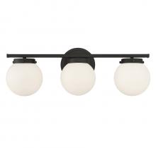 Savoy House Meridian M80023MBK - 3-Light Bathroom Vanity Light in Matte Black