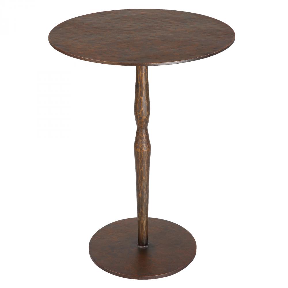 Uttermost Industria Copper Bronze Accent Table