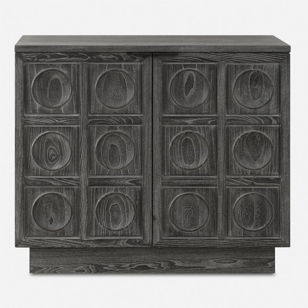 Uttermost Shelby 2 Door Ebony Stained Cabinet