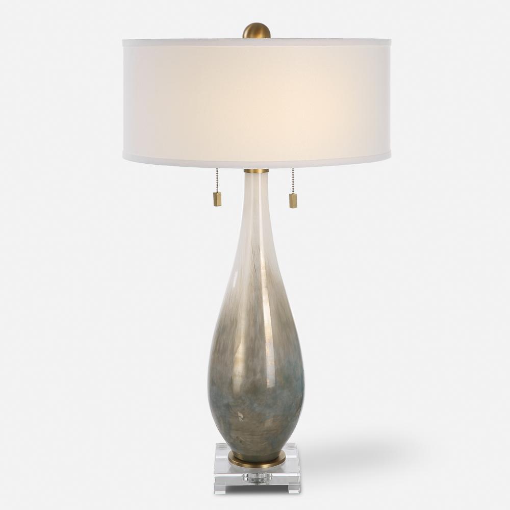 Uttermost Cardoni Bronze Glass Table Lamp