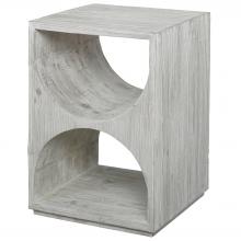 Uttermost 24969 - Hans White Side Table