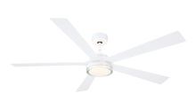 Fanimation FPD8564MW - TorchAire 64 inch Indoor/Outdoor Ceiling Fan with LED CCT Select Light Kit