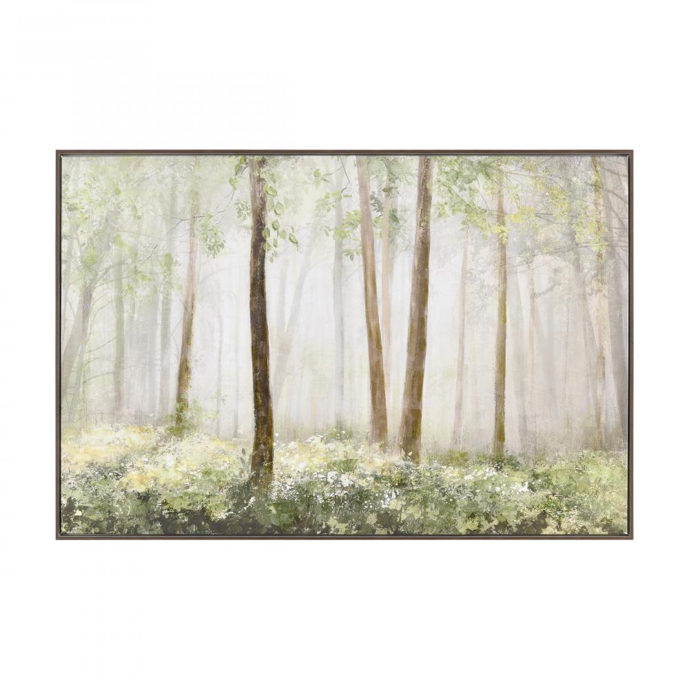 Morning Forest Framed Wall Art - Green