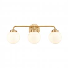 ELK Home EC89974/3 - Fairbanks 22.75'' Wide 3-Light Vanity Light - Brushed Gold and Opal