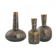 ELK Home S0807-9776/S3 - Fowler Vase - Set of 3 Patinated Brass (2 pack) (2 pack)