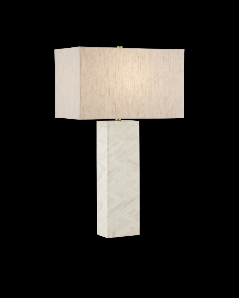 Elegy White Table Lamp