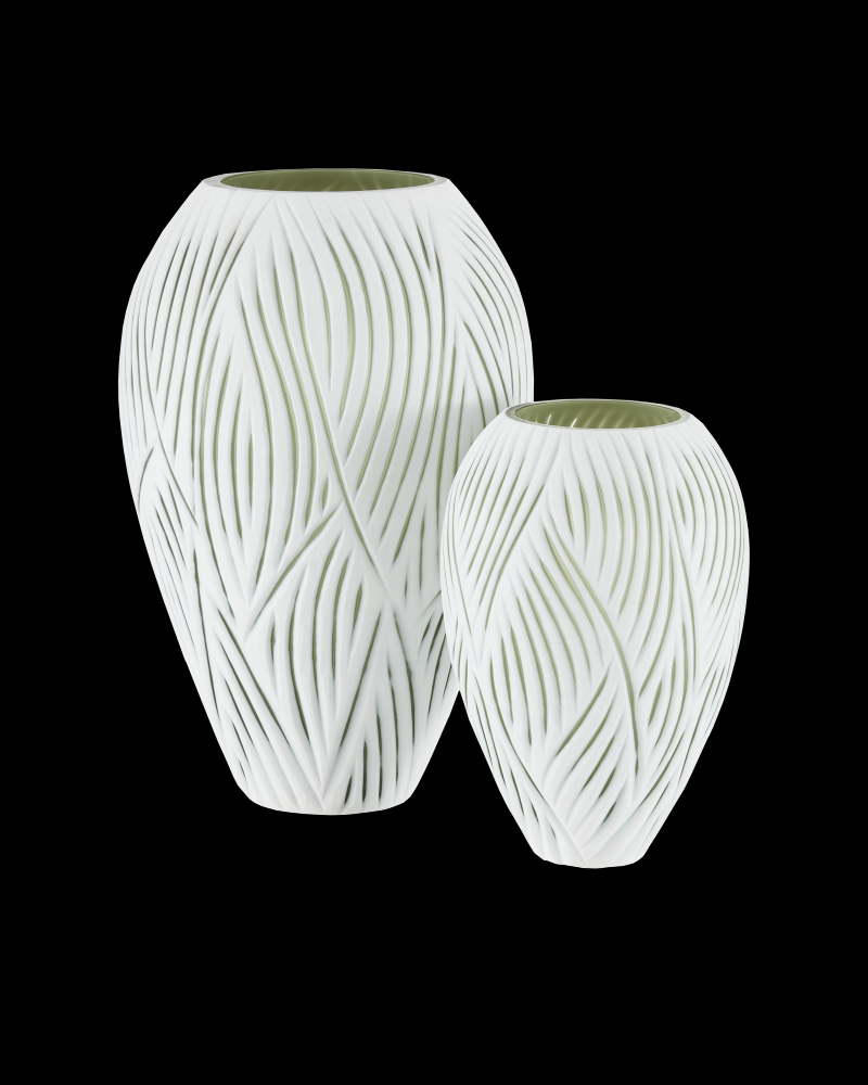 Patta White Vase Set of 2