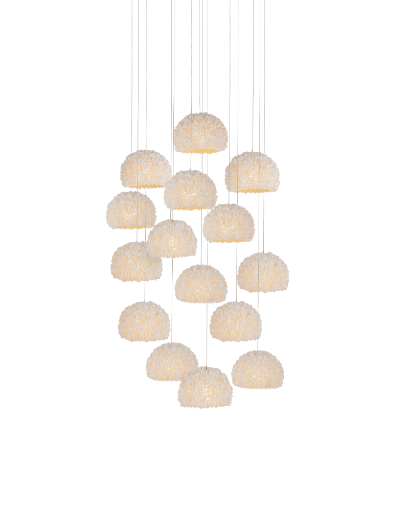 Virtu 15-Light Round Multi-Drop Pendant