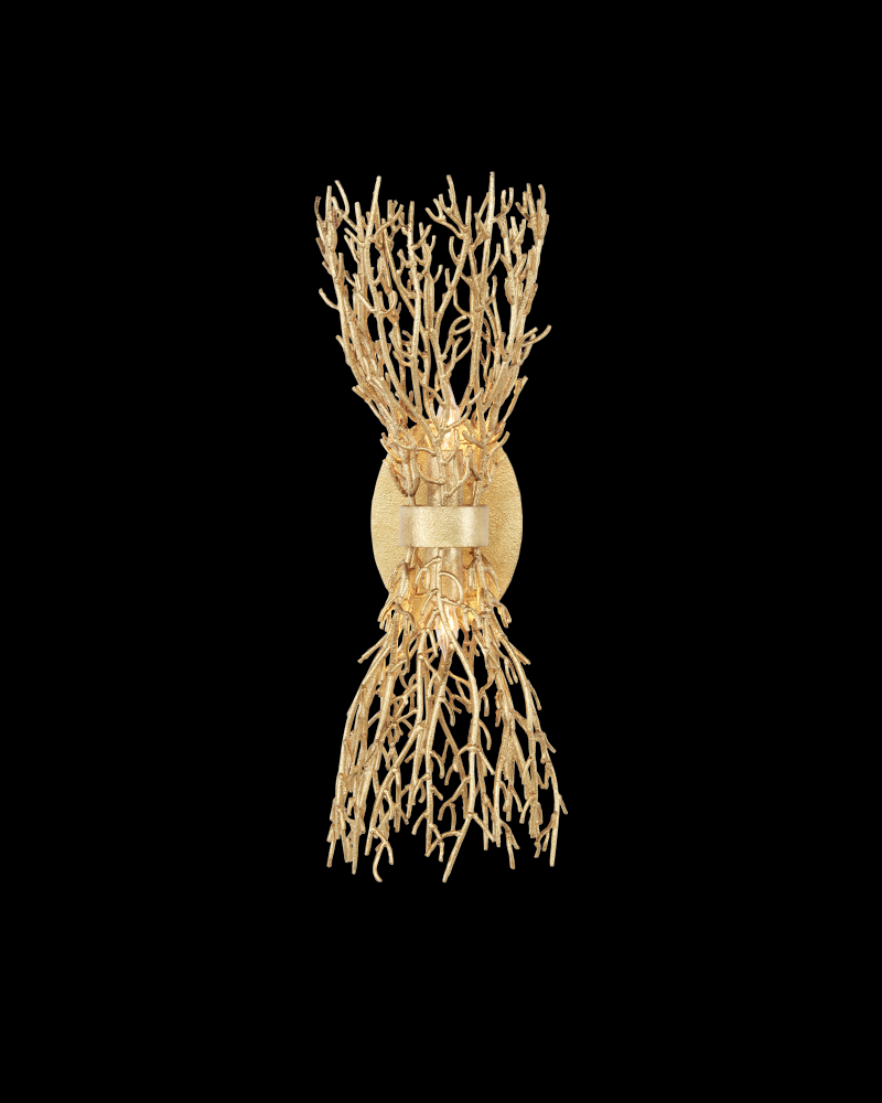 Sea Fan Gold Wall Sconce