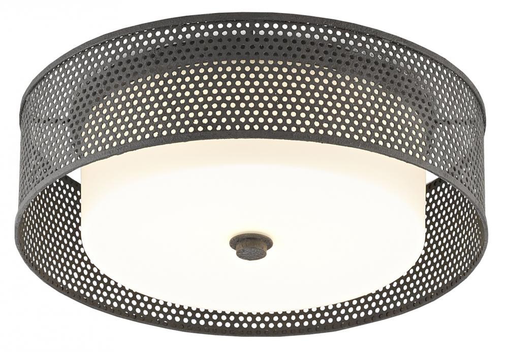 Notte Black Flush Mount