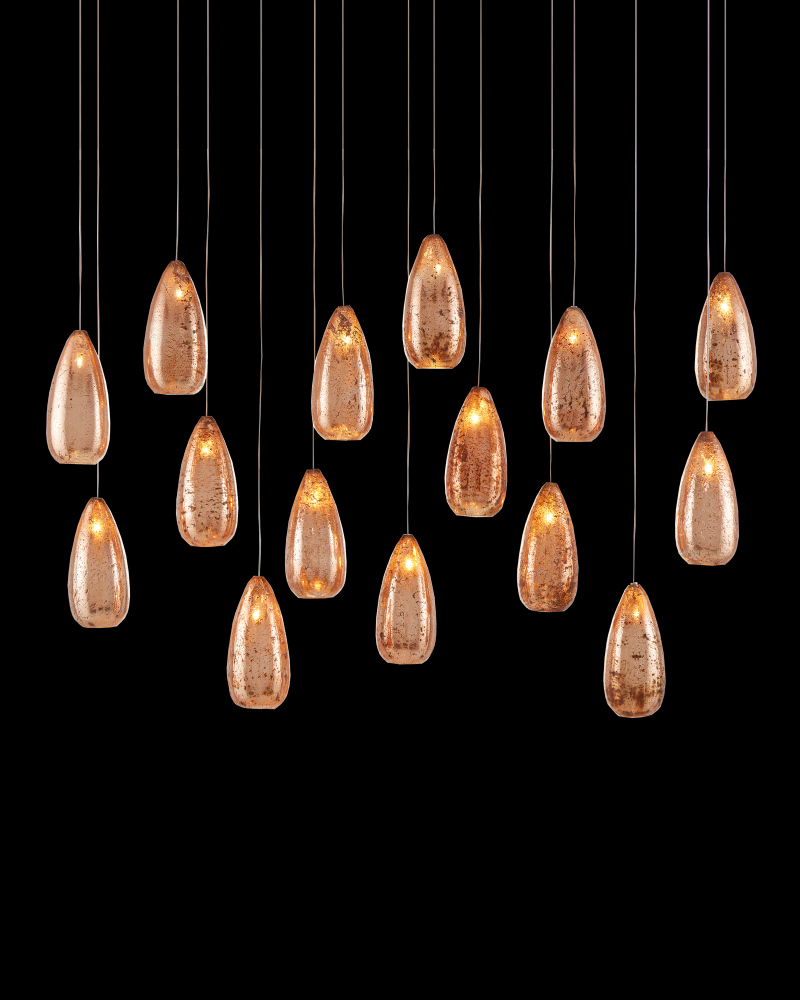 Rame 15-Light Linear Multi-Drop Pendant